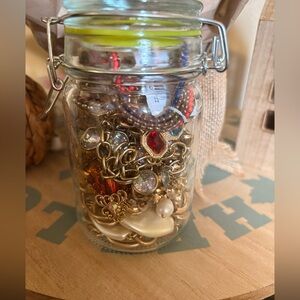 Gold Mystery Jewelry Jar